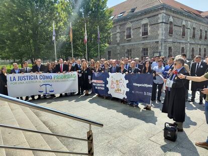 Concentración de abogados en Santander (28 de junio de 2023).