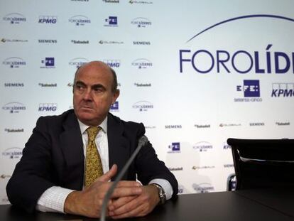 El ministre d'Economia, Luis de Guindos.