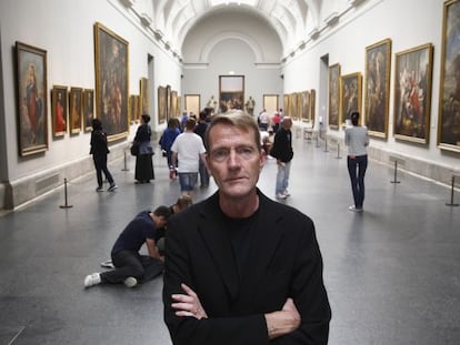 El autor brit&aacute;nico Lee Child, ayer en el Prado. 