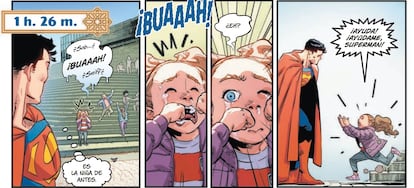 Viñetas de 'Superman en Granada', de Jorge Jiménez y Alejandro Sánchez, editado en español por Panini, dentro de la antología 'Superman: el mundo', de DC Comics.