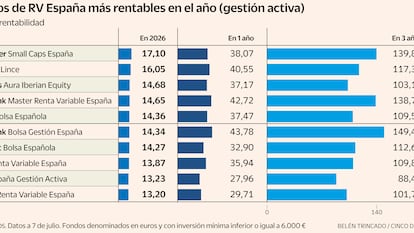 Los 10 fondos de inversión activos que se benefician del brillo del Ibex
