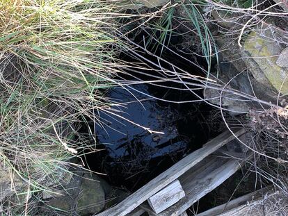 Pozo abandonado en la provincia de Girona.