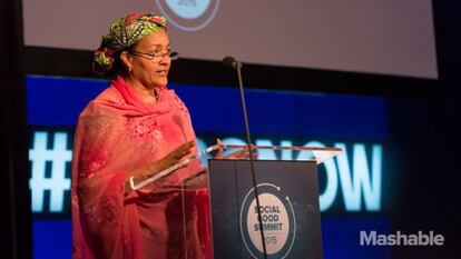 Amina J. Mohammed, durante el Social Good Summit.