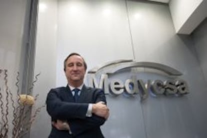 El subdirector general de Medycsa, Juan Dancausa, en la sede principal de Madrid.