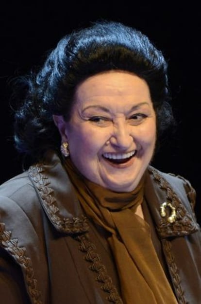 Spanish soprano Montserrat Caballé.