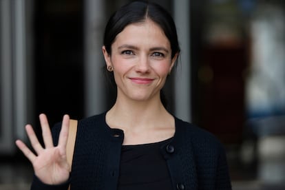 Renata Turrent, durante un acto de MORENA, el pasado 27 de noviembre.