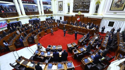 A session of the Congress of the Republic of Peru, in 2024.