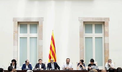 Acto de presentación de la ley del Referéndum.