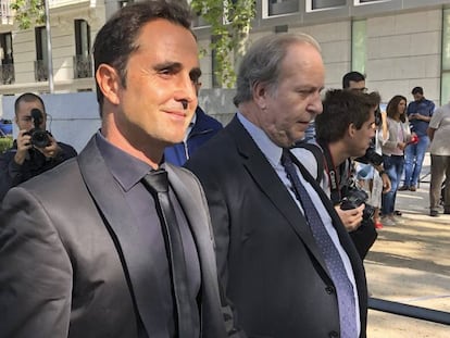 Herve Falciani, el pasado 11 de septiembre, a su llegada a la Audiencia Nacional.