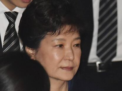 Park Geun-hye, en los juzgados de Seúl.
