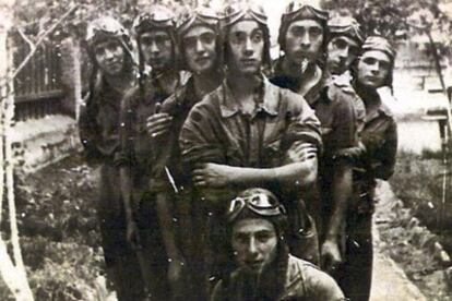 Alumnos de la expedición enviada durante la Guerra Civil por el Gobierno republicano a la URSS para formarse como pilotos.