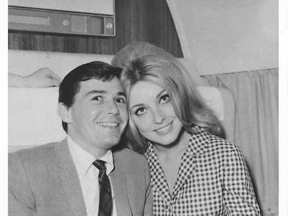 Jay Sebring y Sharon Tate en 1966.