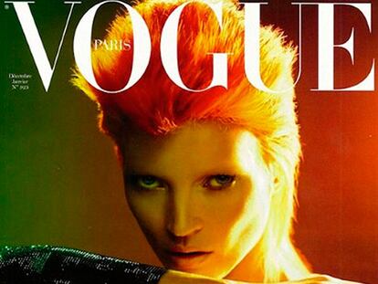 La portada del día: Kate Moss al estilo David Bowie