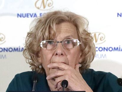 La alcaldesa de Madrid, Manuela Carmena, el 21 de marzo en Madrid. 
