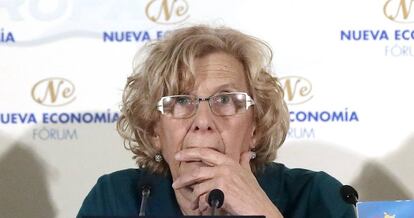 La alcaldesa de Madrid, Manuela Carmena, el 21 de marzo en Madrid.