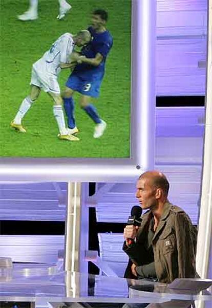 Zidane, en la entrevista en Canal+ Francia en la que explicó su agresión a Materazzi.