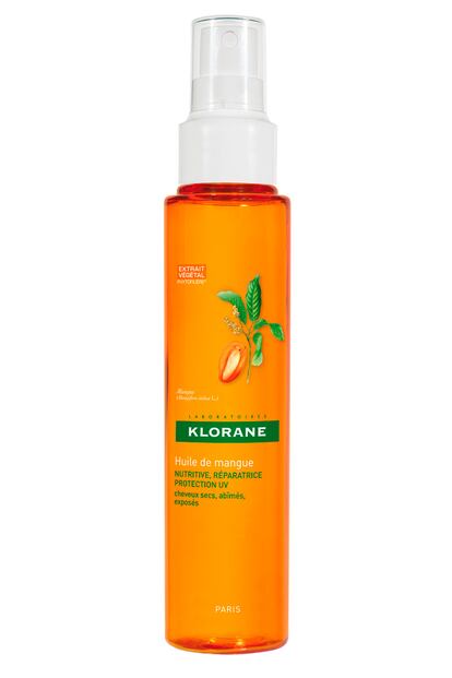 El cabello rizado tiende a secarse con mucha facilidad, y más en verano. Para ellos es ideal el nuevo aceite de mango de Klorane, que repara, protege y nutre en profundidad. Lo podemos vaporizar directamente en el cuero cabelludo y después extenderlo al resto de la melena. El pelo queda suave, brillante y se ve saludable. Además protege de los rayos UVA. Se vende en farmacias.