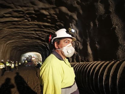 Interior d&#039;una de les mines d&#039;Iberpotash