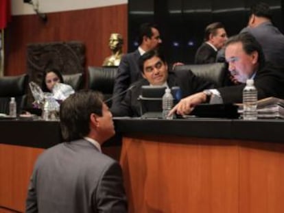 Votación en el Senado mexicano