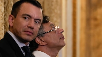 Daniel Noboa and Gustavo Petro in Panama