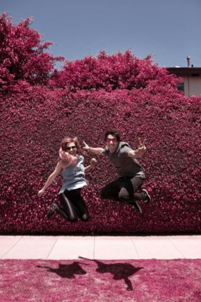 Luzu y Lana, fotografiados en Los Ángeles.