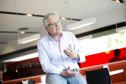 El periodista Jaume Barberà, a les instal•lacions de Televisió de Catalunya.