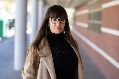 Anna Segura, de 36 años, en Igualada (Barcelona), el 3 de abril.