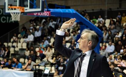 Moncho Fernández, al frente del Obradoiro