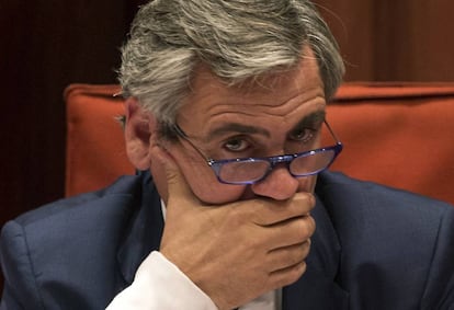 Daniel de Alfonso, en el Parlament.