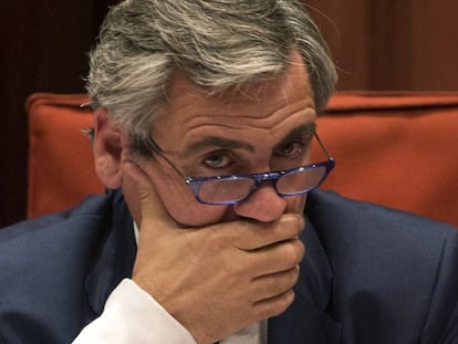 Daniel de Alfonso, en el Parlament.