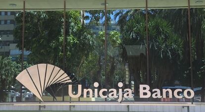 Logo de Unicaja.