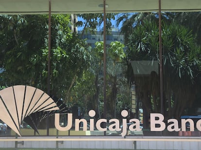 Logo de Unicaja.