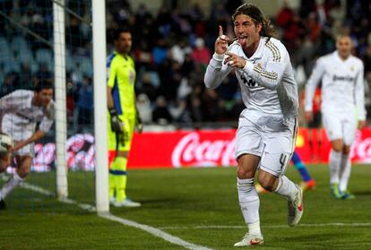 Ramos celebra su gol