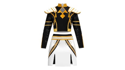 Regalos guerreras kpop sobre fondo blanco.