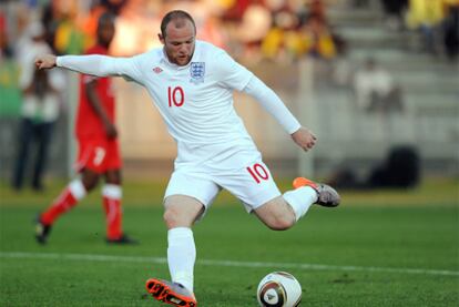 Wayne Rooney, en el partido ante el Platinum Stars.