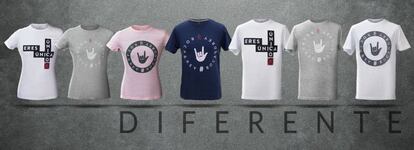 Las camisetas que se venden en la web de Roca Rey.
