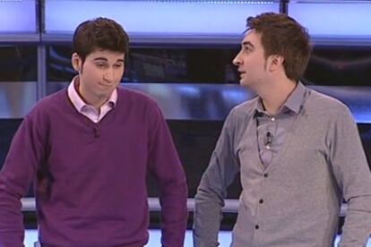 Mario y Mateo en un momento del programa' Atrapa un millón'