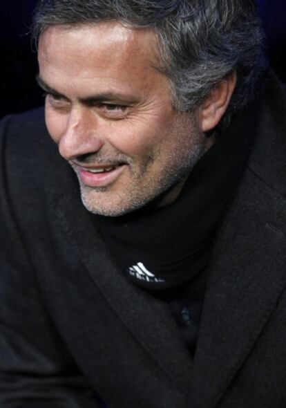 José Mourinho durante un partido del Madrid.