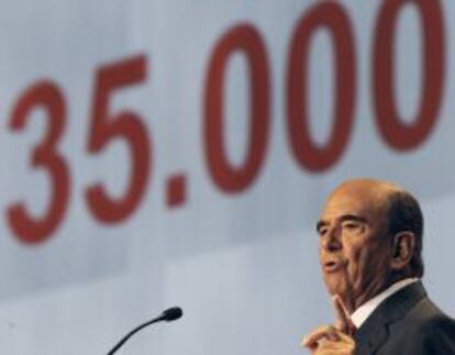 Emilio Bot&iacute;n, presidente del Banco Santander.