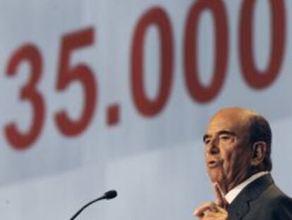 Emilio Bot&iacute;n, presidente del Banco Santander.