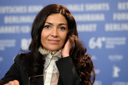 Dolores Heredia durante la 64.ª edición del Festival Internacional de Cine de Berlín.