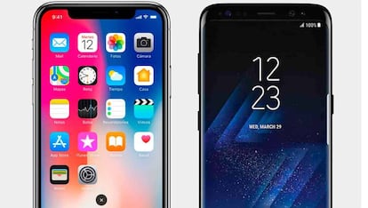 iPhone X vs Galaxy S8