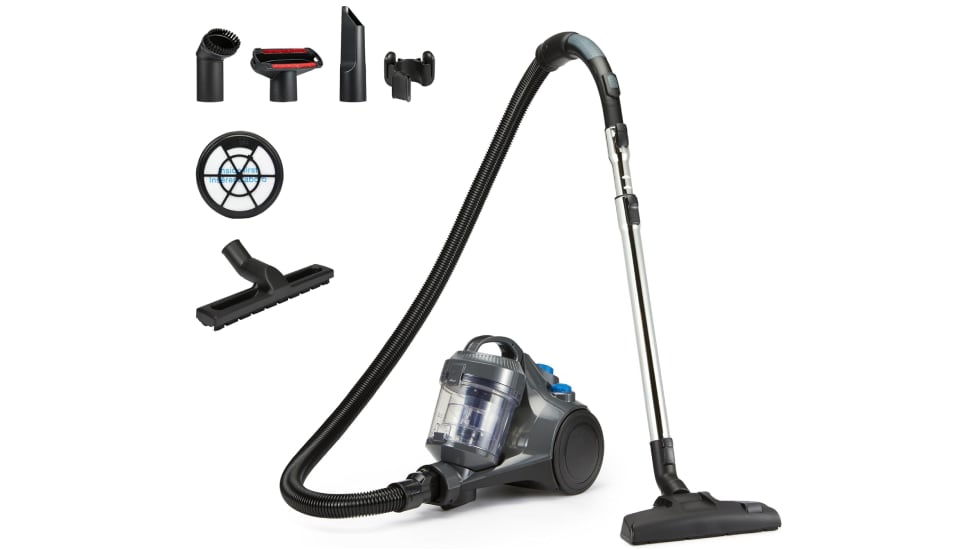 Aspiradora sin bolsa con filtro HEPA.