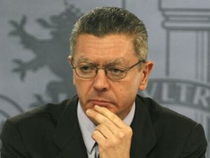 Alberto Ruiz-Gallardón: "La reforma del Poder Judicial es irrenunciale".
