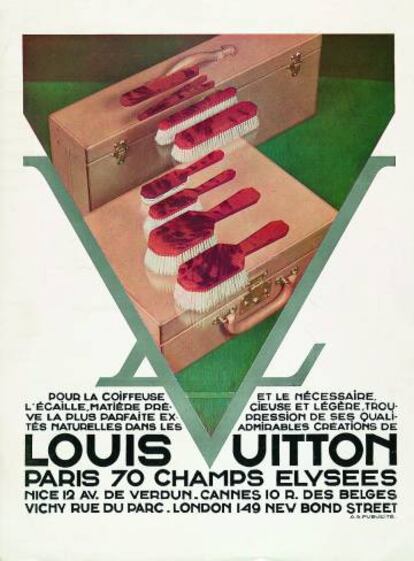 Gran parte del lujo de nuestro tiempo viene de la Restauración de la monarquía en Francia. En la imagen, el lujo en su versión moderna: anuncio ‘art déco’ de Louis Vuitton (1929).