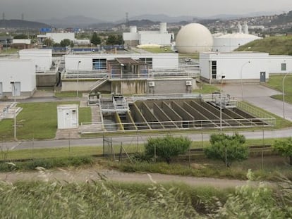 La planta depuradora de Sant Feliu de Llobregat.