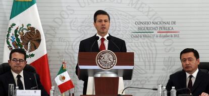 Enrique Pe&ntilde;a Nieto, este lunes en el Consejo de Seguridad.