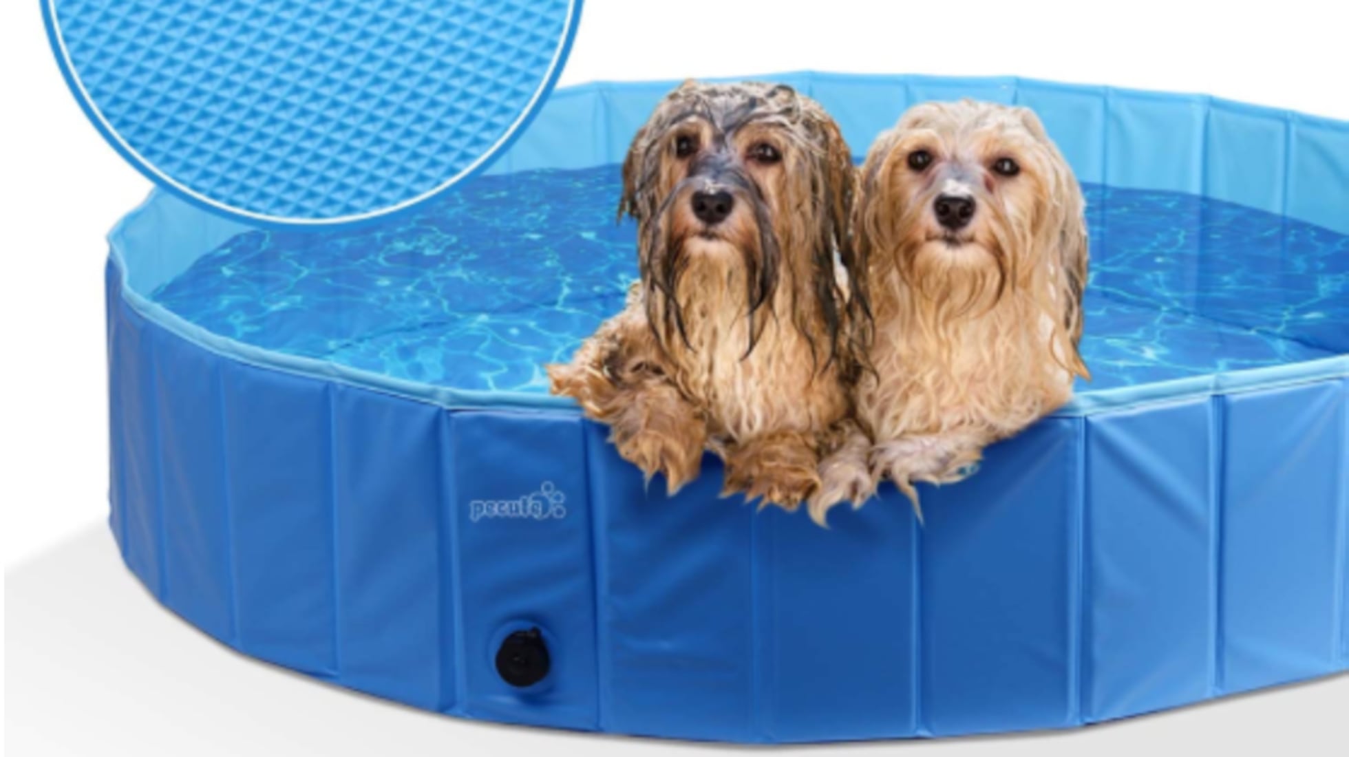 YUEPET Cubierta Redonda Para Piscina Para Perros, Cubierta Portátil Para Piscina Infantil, Color