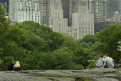 Vista de Nueva York desde Central Park.