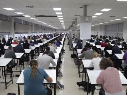 Examen de la oposici&oacute;n para conductores de Metro de Madrid.